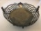 Unusual Pewter Basket W/Figural Heads by Roswell Gleason & Sons, Dorchester, Mass.