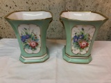 (2) V.A. Portugal Porcelain Planters