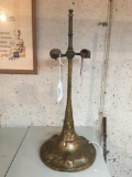 Vintage Hammered Copper and Brass Lamp, 23