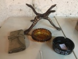 Interlocking , Bone Inlaid African Tri-Pod for a Bowl and More Decorative Items