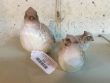 Three Piece Howard Pierce Ceramics Quail Family