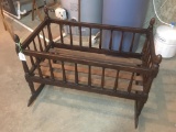 Antique Wood Cradle 26