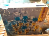 Shot Glass Checker Set in Original Box