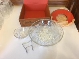 Retro Early American Prescut 3-pc. Chip & Dip Set In Box