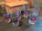 Set of 6 Bordon Bicentennial Glasses in Original Box