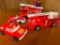 (4) Plastic Firetrucks & Cars