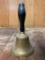 Vintage Brass Bell W/Wooden Handle