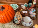 Ceramic Pumpkin & Misc. Figurines