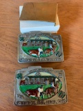 (2) Greene County Fair Belt Buckles