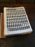 Large Group of Stick on Numbers and Letters