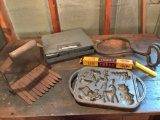 Cast Iron Mold, Antique Ice Tongs, Soldering Iron and More!