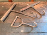 Three Hay Hooks