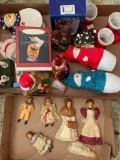 Group Of Figurines & Christmas Items