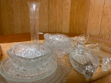 Large Selection Of Vintage Clear Glassware