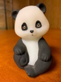 Fenton Panda Bear Bank Signed By M. Marshall