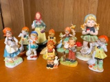 1960's Japan Hummel Style Porcelain Figures