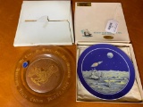 Space/Man On Moon Collector Plates