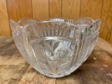 Leaded Crystal Bowl W/Frosted Design