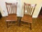 Pair of Antique Wood Chairs