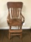 Antique Youth Chair W/Curved Arms
