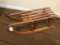 Primitive Wooden Sled W/Iron Runners