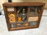 Vintage Shadow Box with Corn and More In It