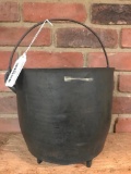 Antique Cast Iron Bean Pot W/Handle