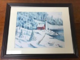 Watercolor By Pasko Is Framed & Matted