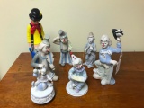(7) Porcelain Clowns-(1) Is Musical.