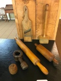 Nice Group Of Vintage Wooden Kitchen Items!