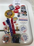 Group Of Political Buttons & Pins