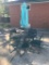 Wrought Iron Patio Table with 4 Chairs and an Umbrella