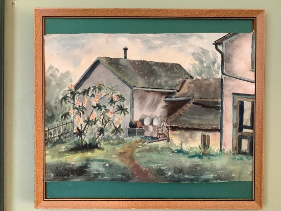 Framed Watercolor