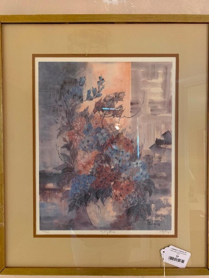 Limited Edition Print By L. Restrepo Is Matted & Framed