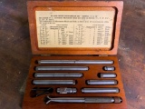 Lufkin Rule #680B Inside Micrometer Set In Wooden Box