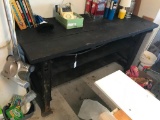 Vintage, Metal and Wood Work Table