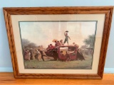 Oak Framed Print Of Children Playing