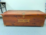 Vintage Cedar Chest W/Brass Trim