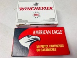 (82) Rounds American Eagle & Winchester 9MM Ammo
