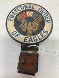 Vintage FOE Lodge License Plate Attachment