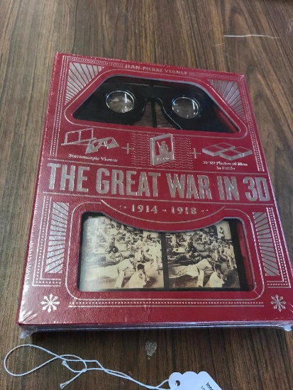 Contemporary, Unopened, The Great War in 3D, with Stereoscopic Viewer, Book and 35 Cards