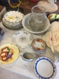 Large Selection of Porcelain Plates, Bowls Etc...