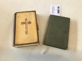 1895 Common Prayer, Hard Bound Book and an 1853 Think Well ON't or Reflection of Great Truths Book