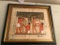 Framed Egyptian Painting On Papyrus Paper