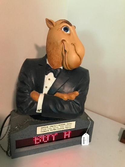 Joe Camel Figural Light-Up Display Is Dated 1991-Working!