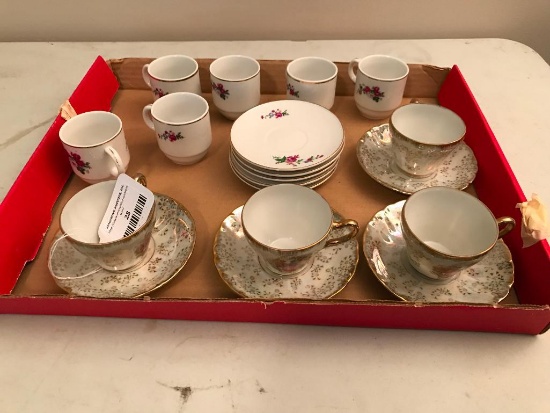 (2) Sets Of Demitasse Cups & Saucers