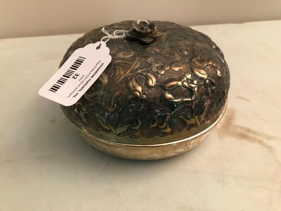 Silver Plated Lidded Bowl