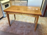 Formica Top Work Table W/Pine Base