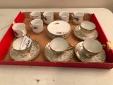 (2) Sets Of Demitasse Cups & Saucers