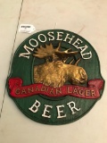 Moosehead Canadian Lager Plastic Beer Sign
